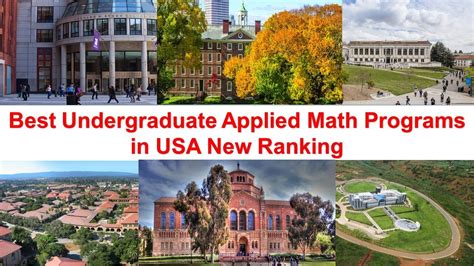 applied math ranking undergraduate